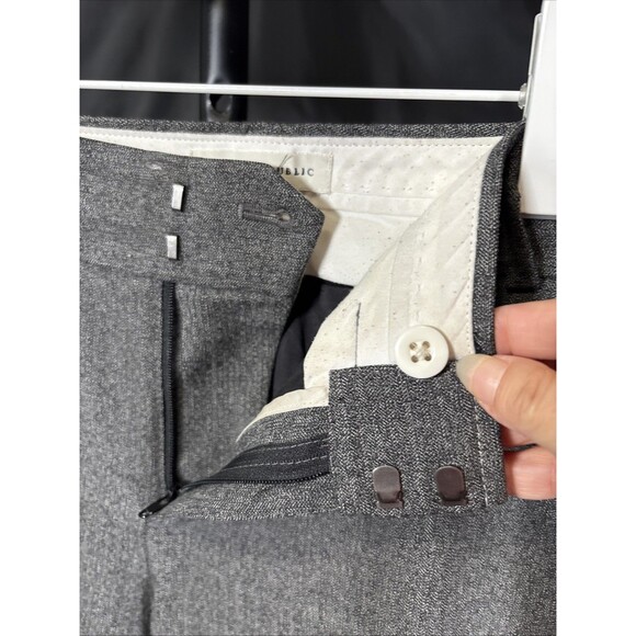 Banana Republic 'Martin' Midrise Gray Dress Pants Pockets, Size 6 - Picture 8 of 9